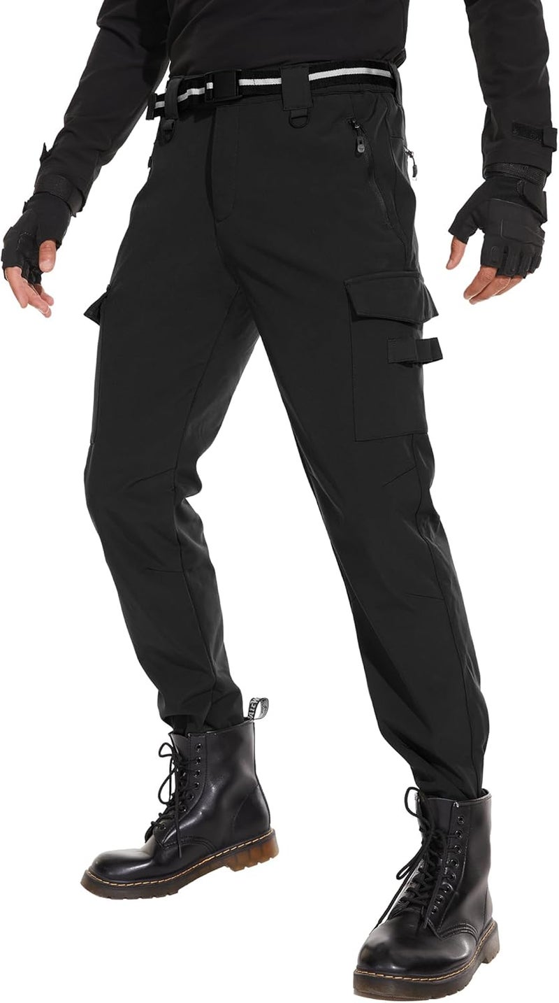 MOURCE Store Mens Fleece Lined Hiking Pants Waterproof - Insulated Outdoor Snow Ski Pants for Men - Image 1